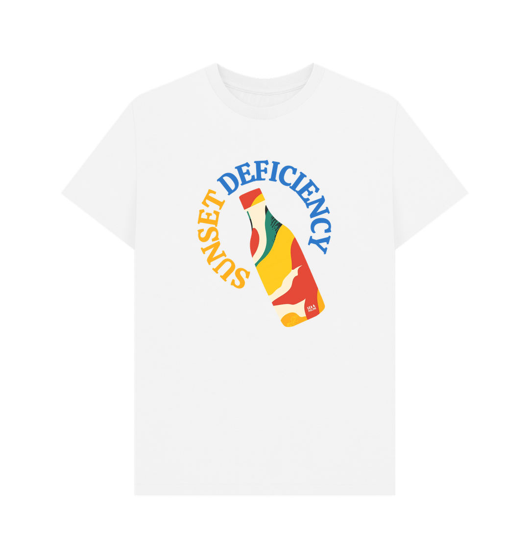 White Sunset Deficiency \u2013\u00a0Organic Cotton T-Shirt