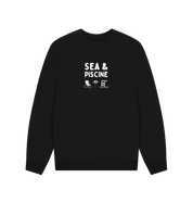 Black Printed Sweater