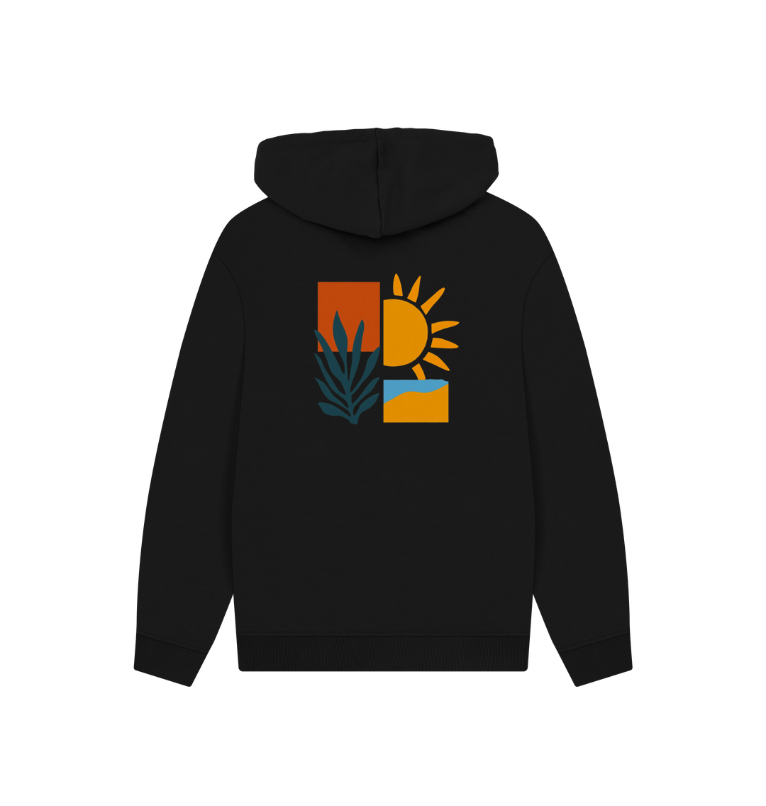 Black Printed Hoody