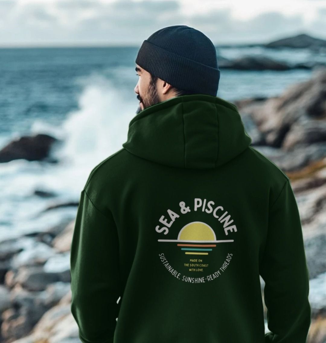 S&P Back Print – Unisex Sundowner Hoodie - Sea & Piscine