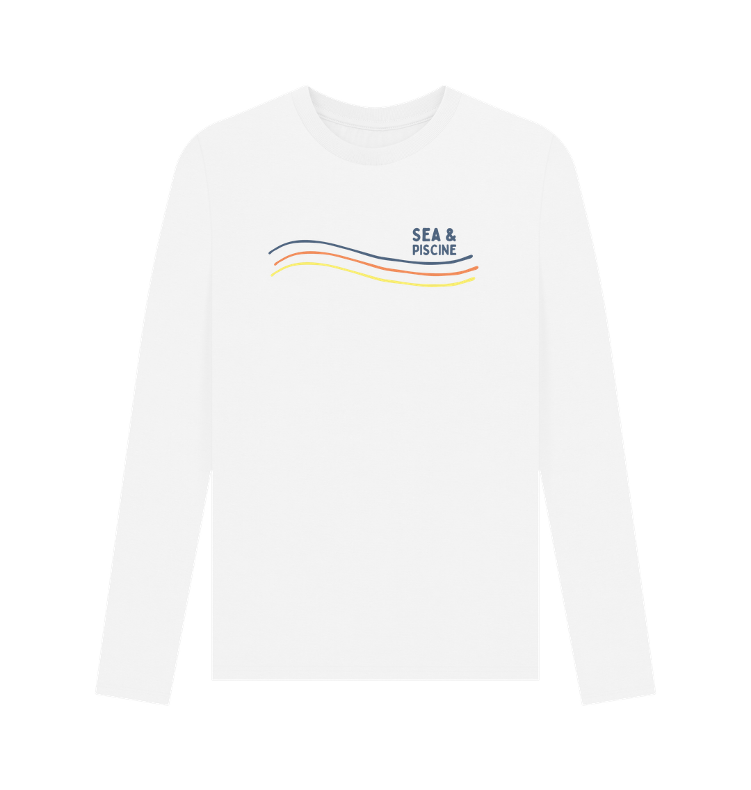 White Printed Long Sleeve T Shirt