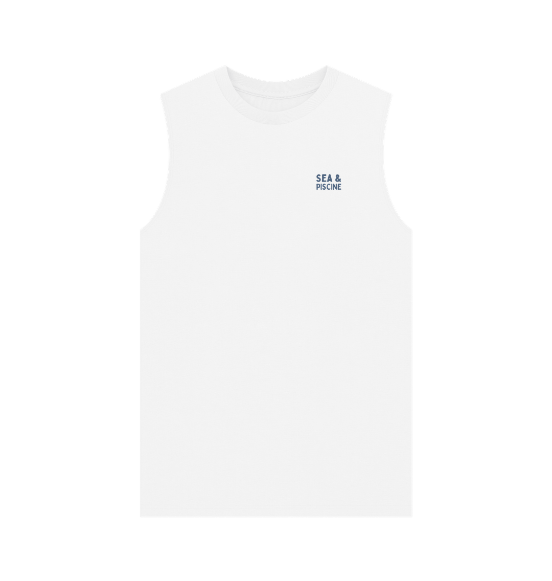 White Printed Vest Top
