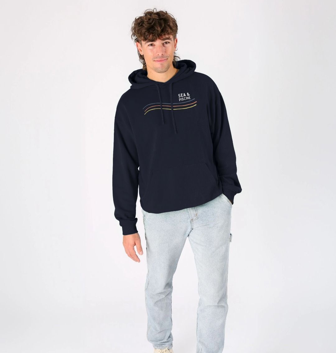 S&P Colour Waves – Unisex Sundowner Hoodie - Sea & Piscine