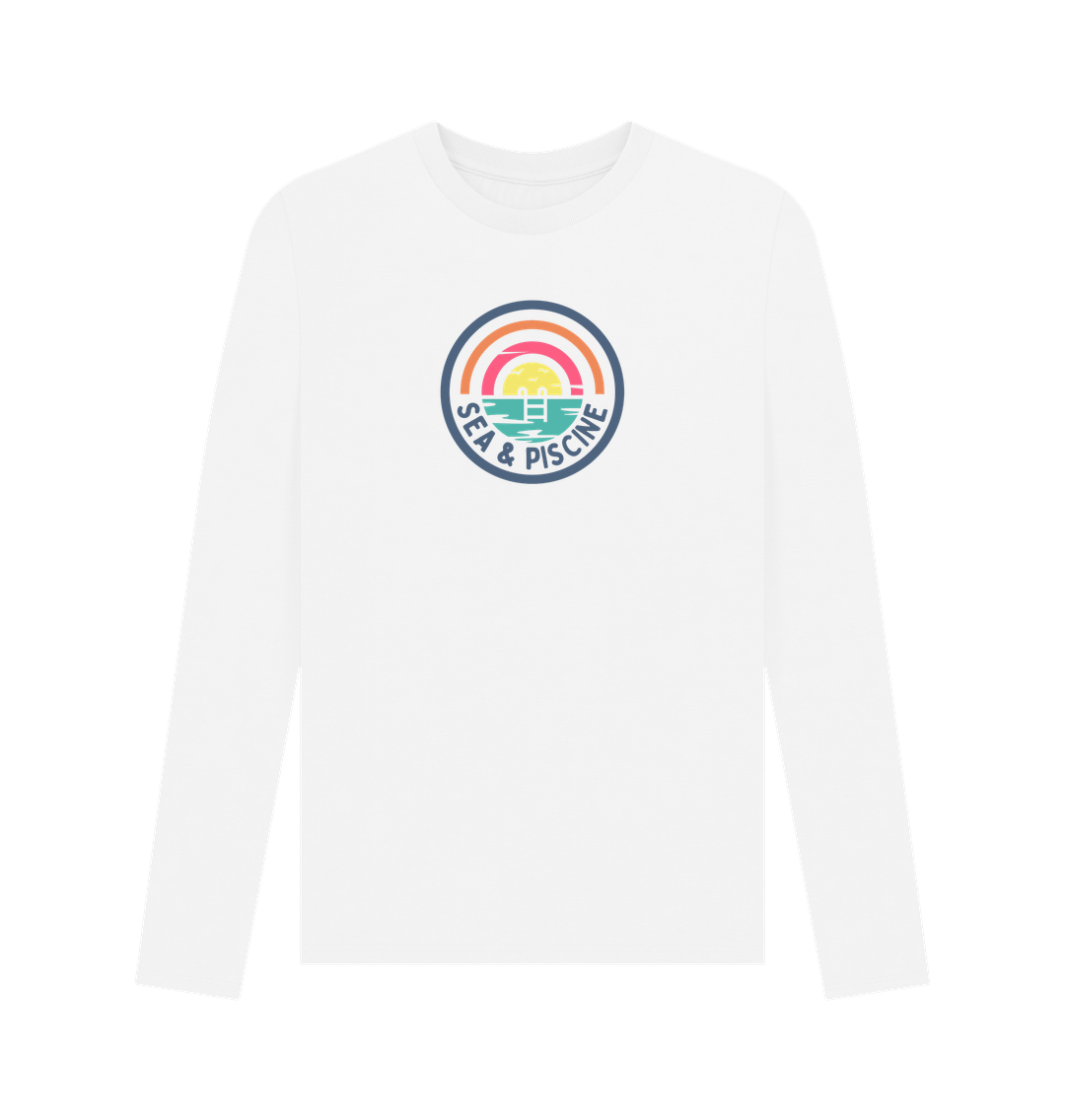 White Printed Long Sleeve T Shirt