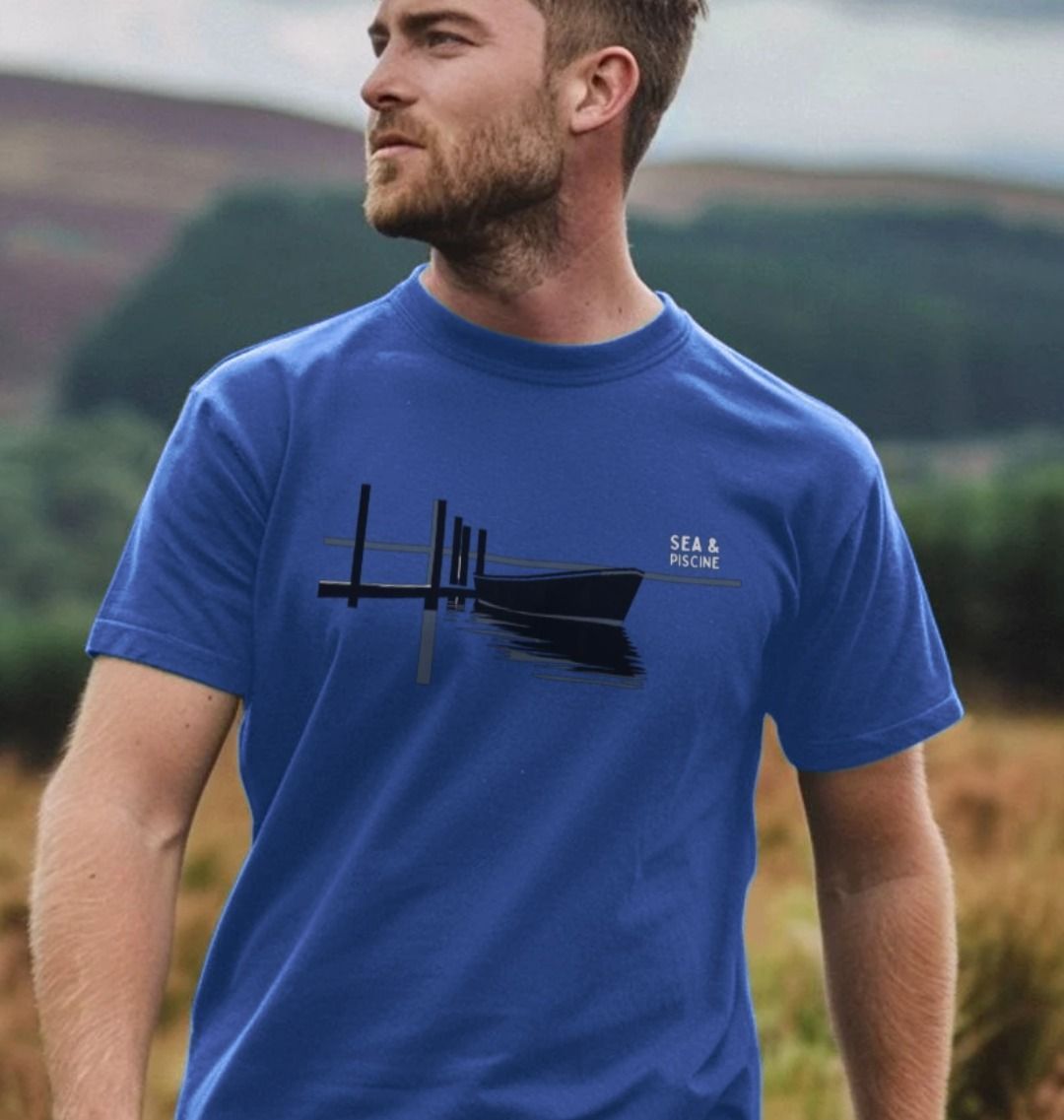 Dark Jetty – Organic Cotton Tee - Sea & Piscine