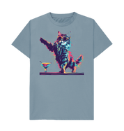Stone Blue Printed T-shirt