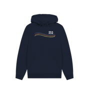 Navy Printed Hoody