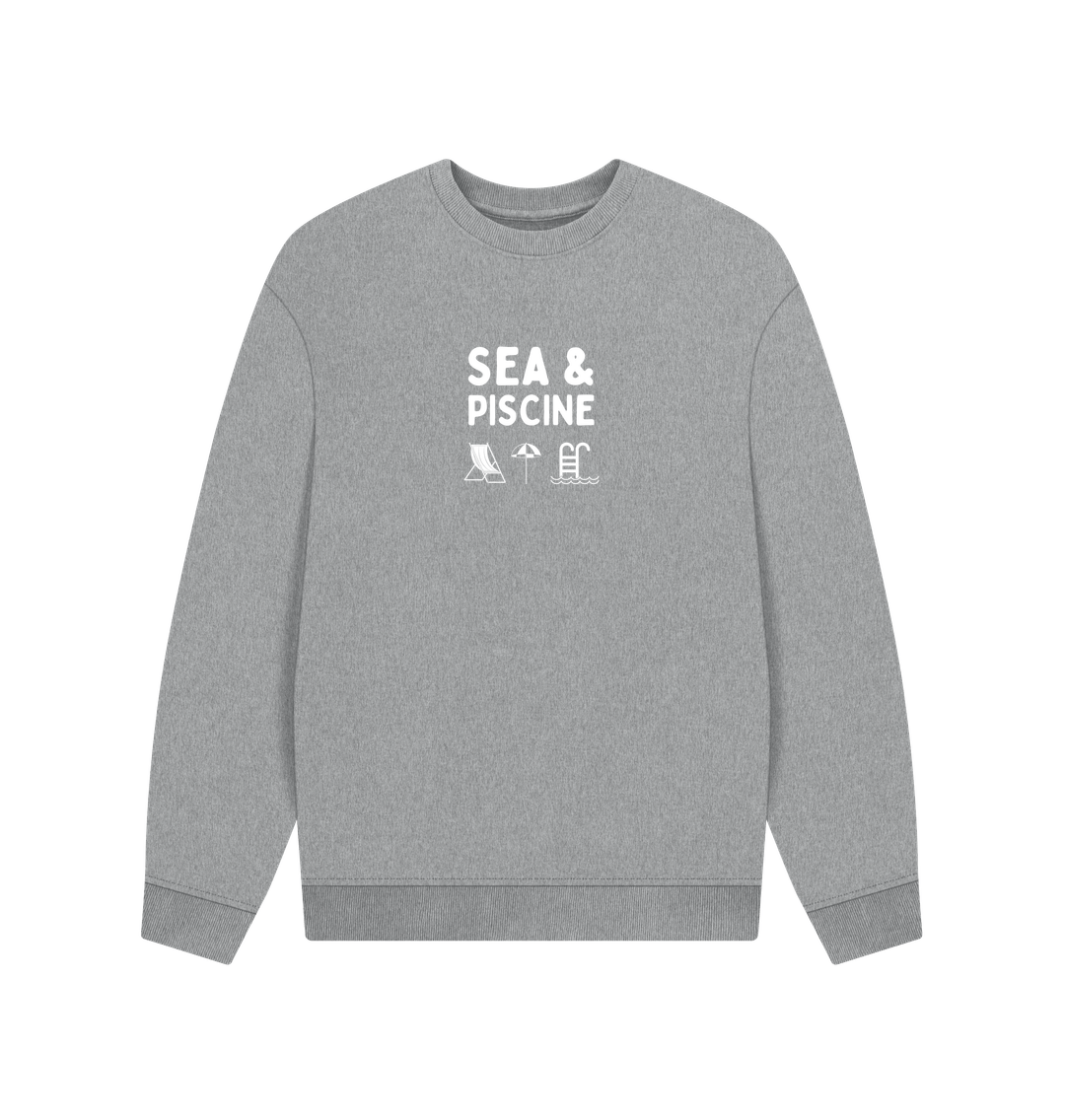 Athletic Grey Printed Sweater