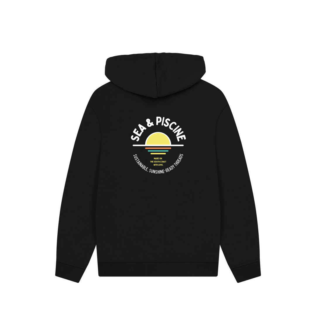 Black Printed Hoody