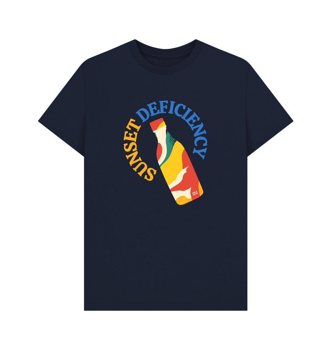 Navy Blue Sunset Deficiency \u2013\u00a0Organic Cotton T-Shirt
