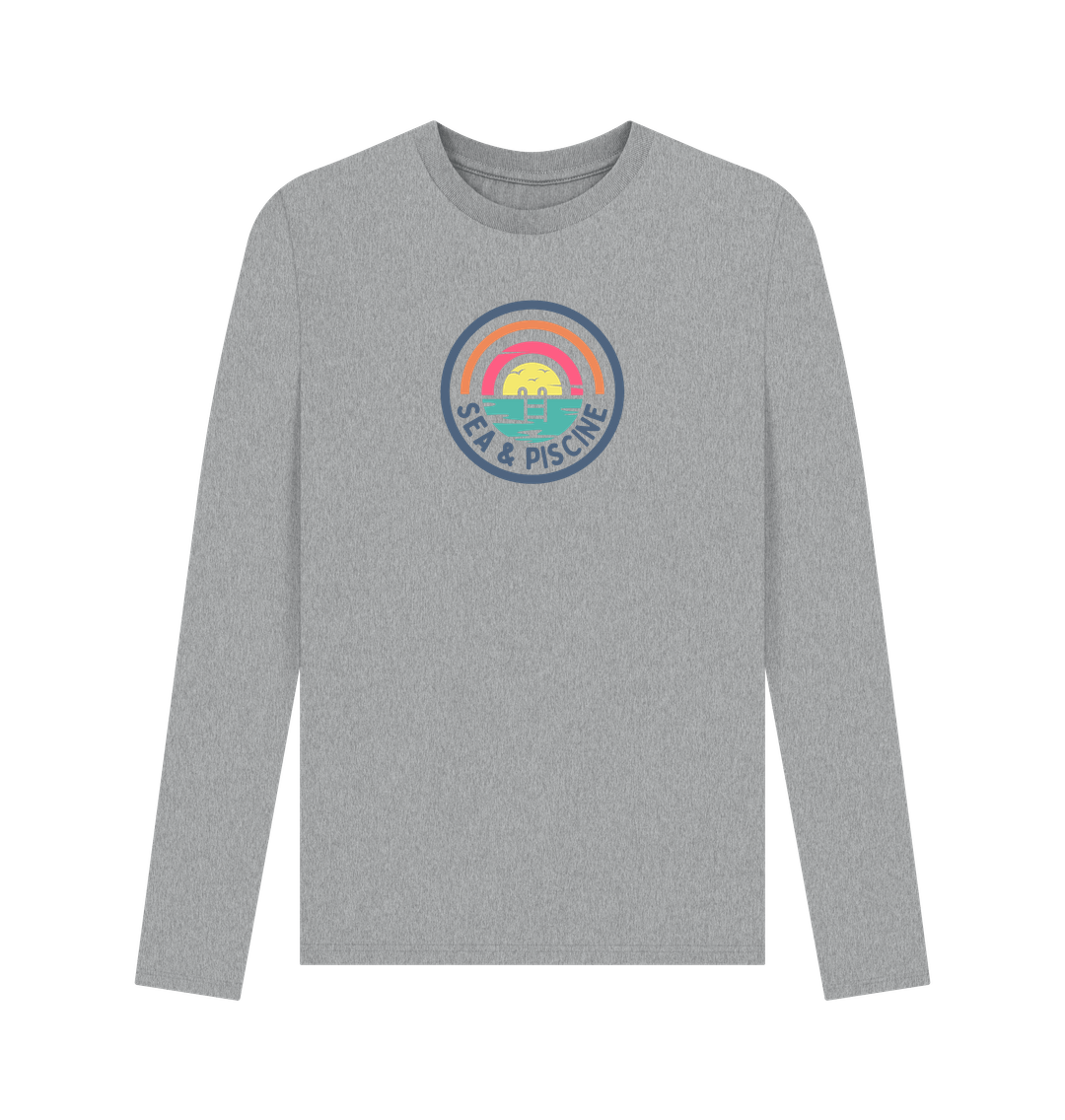 Athletic Grey Printed Long Sleeve T Shirt