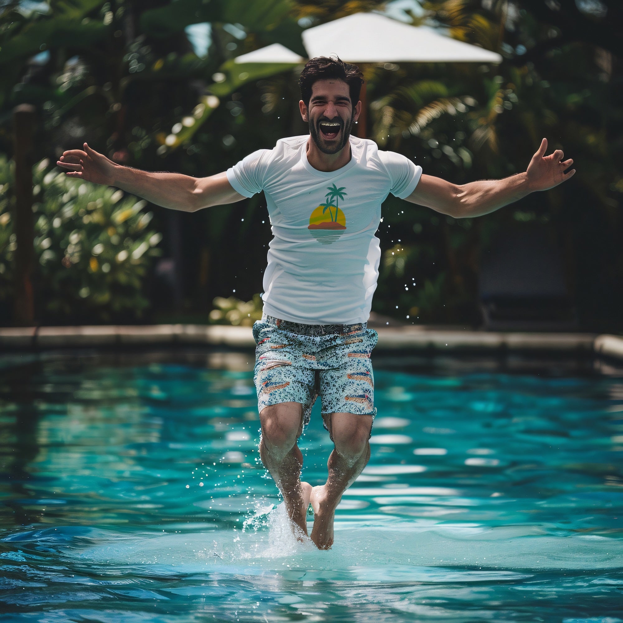 Castaway – Organic Cotton Tee - Sea & Piscine