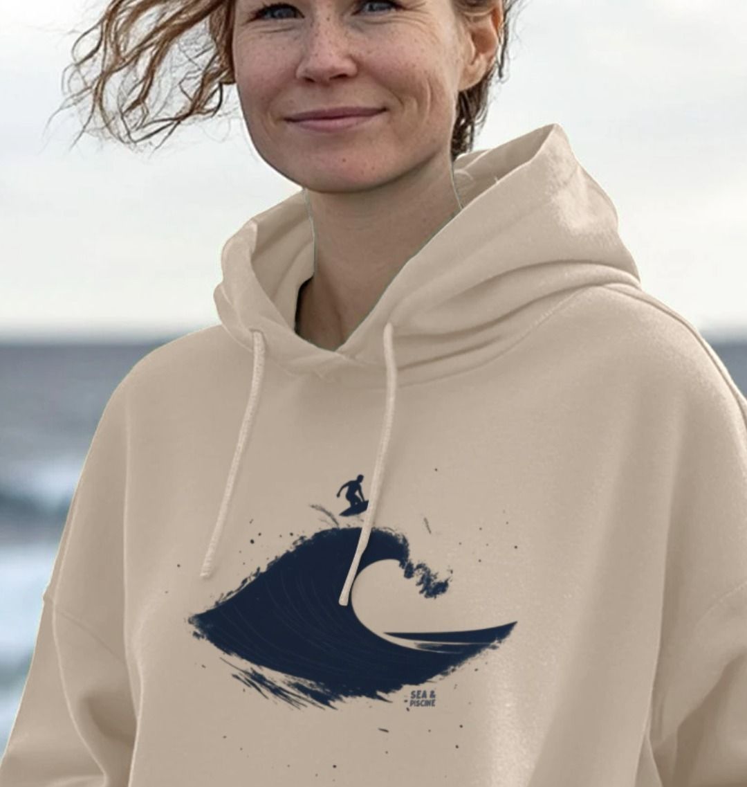 Wave Rider – Unisex Sundowner Hoodie - Sea & Piscine