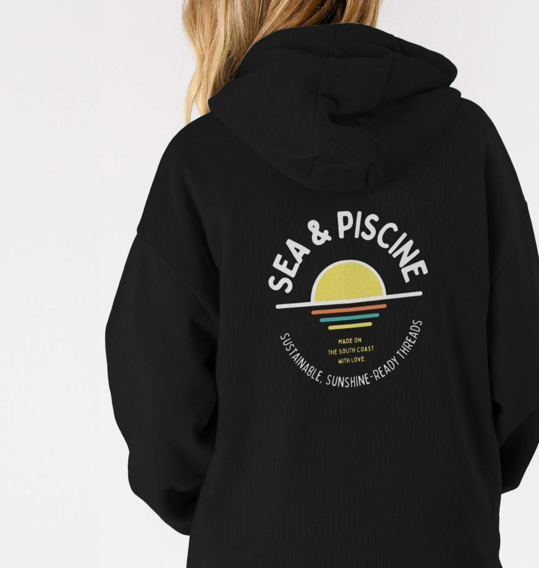 S&P Back Print – Unisex Sundowner Hoodie - Sea & Piscine