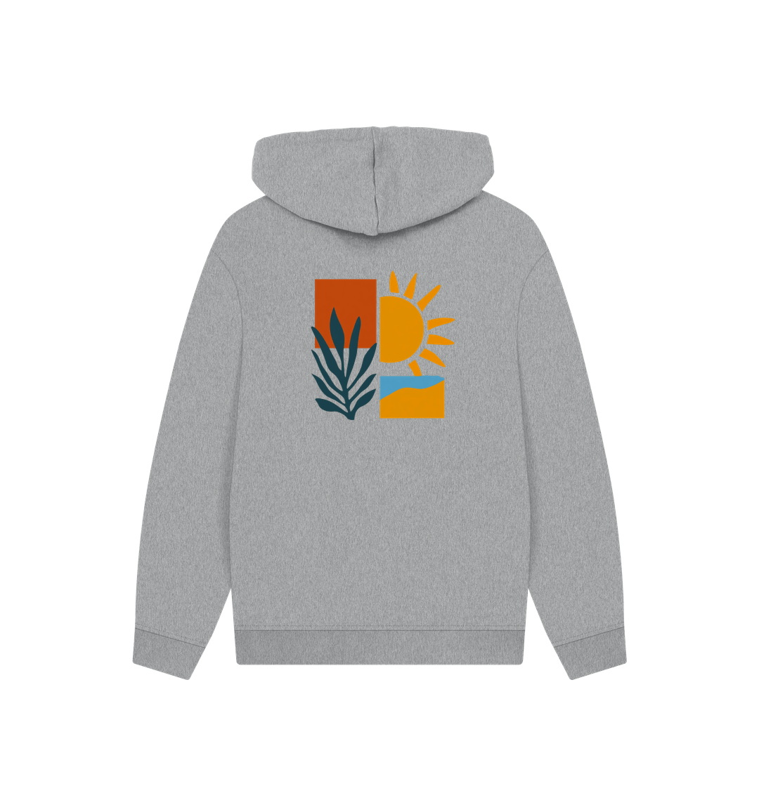 Athletic Grey Printed Hoody