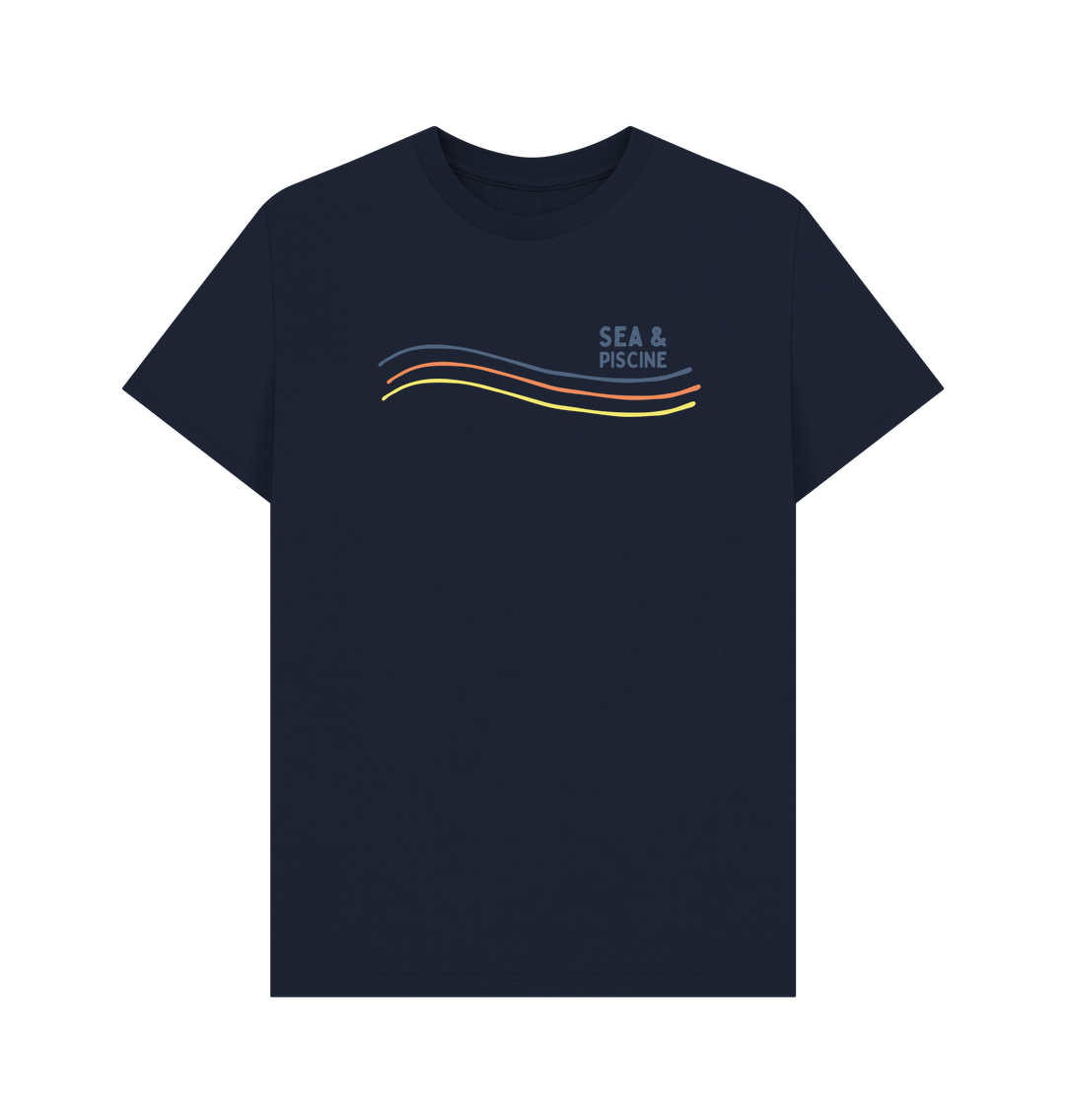Navy Blue Printed T-shirt