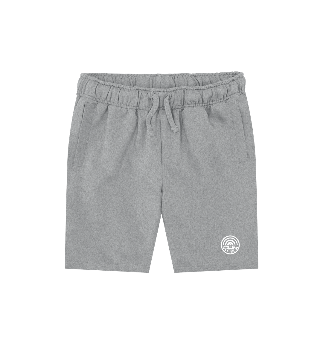 Athletic Grey Printed Mens Shorts