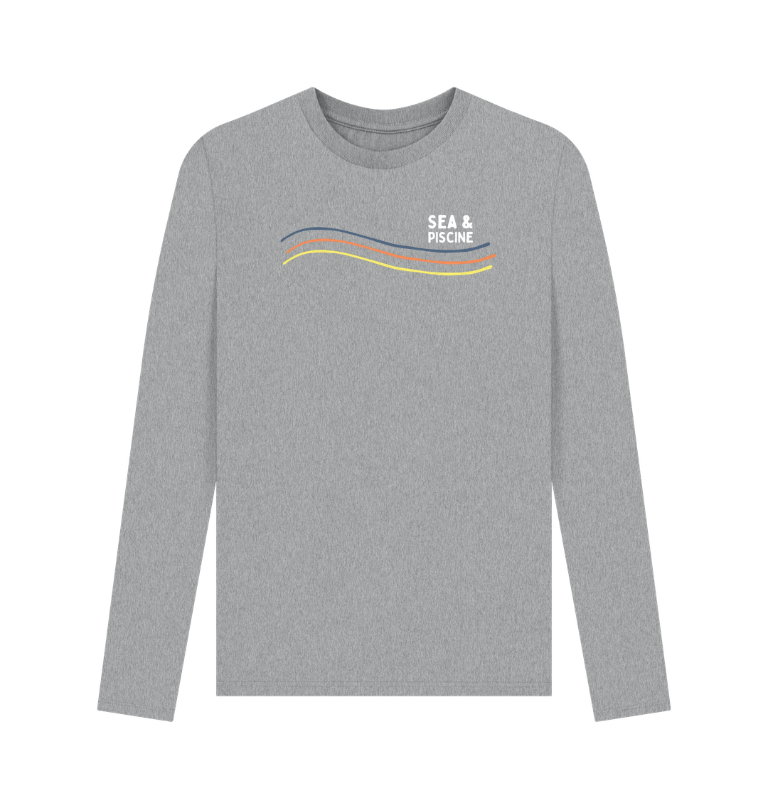 Athletic Grey Printed Long Sleeve T Shirt