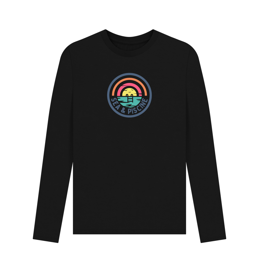 Black Printed Long Sleeve T Shirt