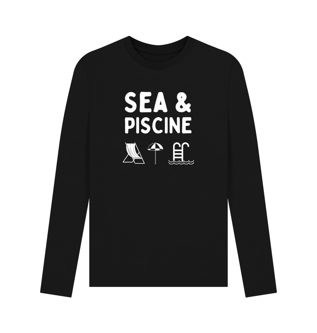 Black Printed Long Sleeve T Shirt