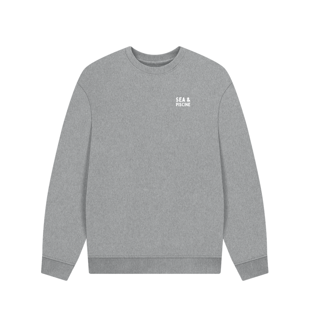 Athletic Grey Printed Sweater