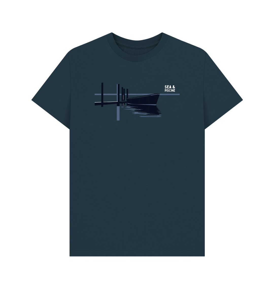 Denim Blue Printed T-shirt