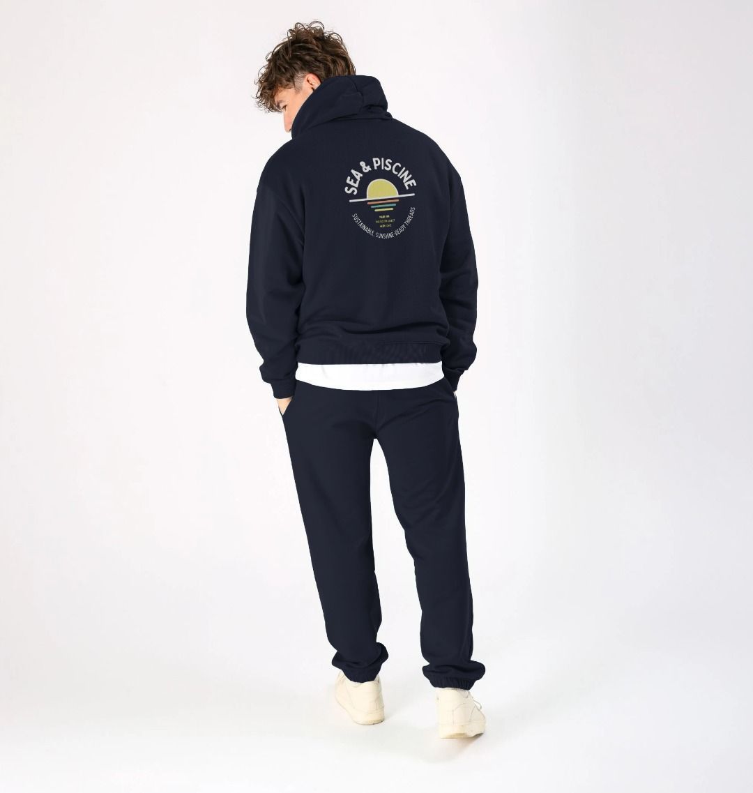 S&P Back Print – Unisex Sundowner Hoodie - Sea & Piscine
