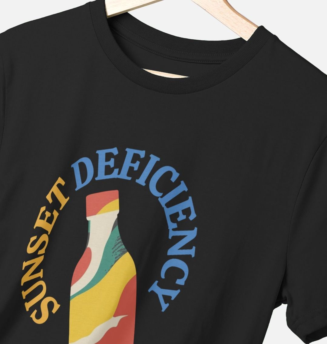 Sunset Deficiency – Organic Cotton Tee - Sea & Piscine