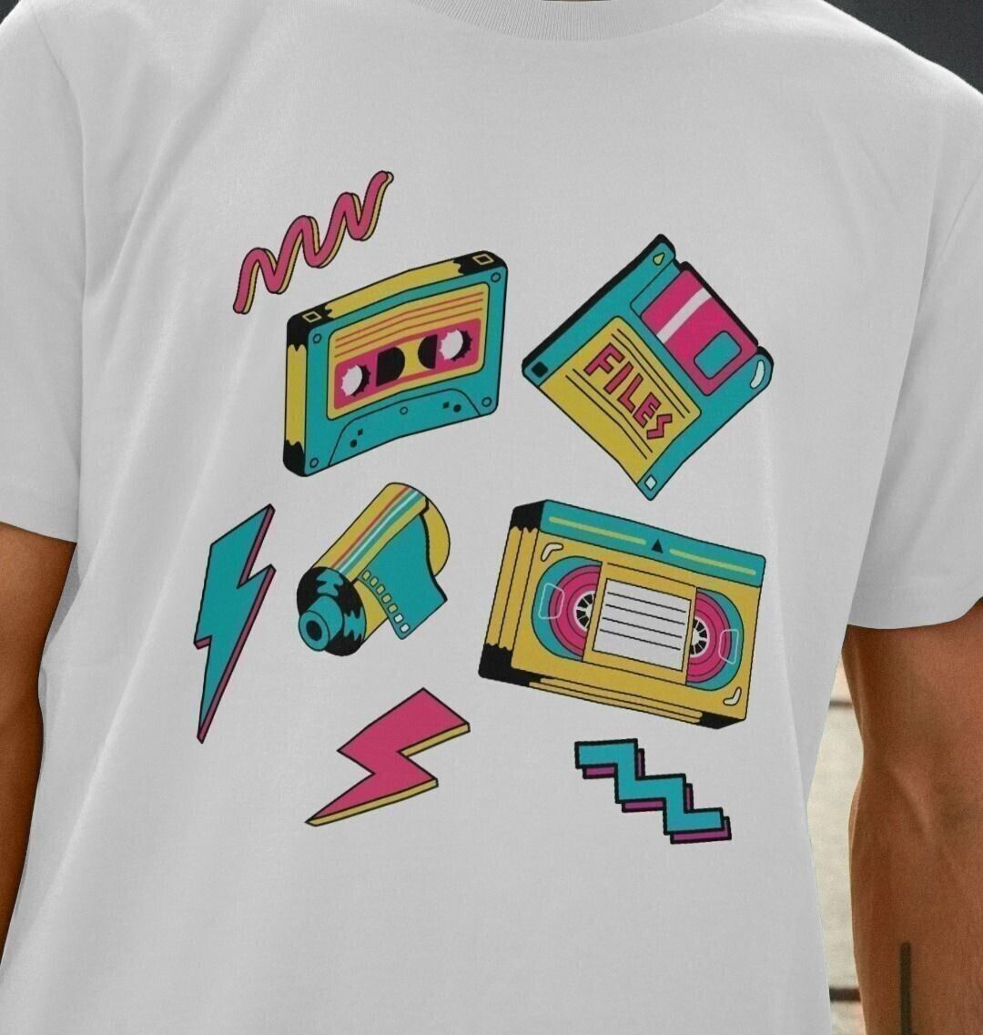Mixtape 90s – Organic Cotton T-Shirt - Sea & Piscine