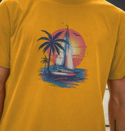 Wave Runner – Organic Cotton Tee - Sea & Piscine