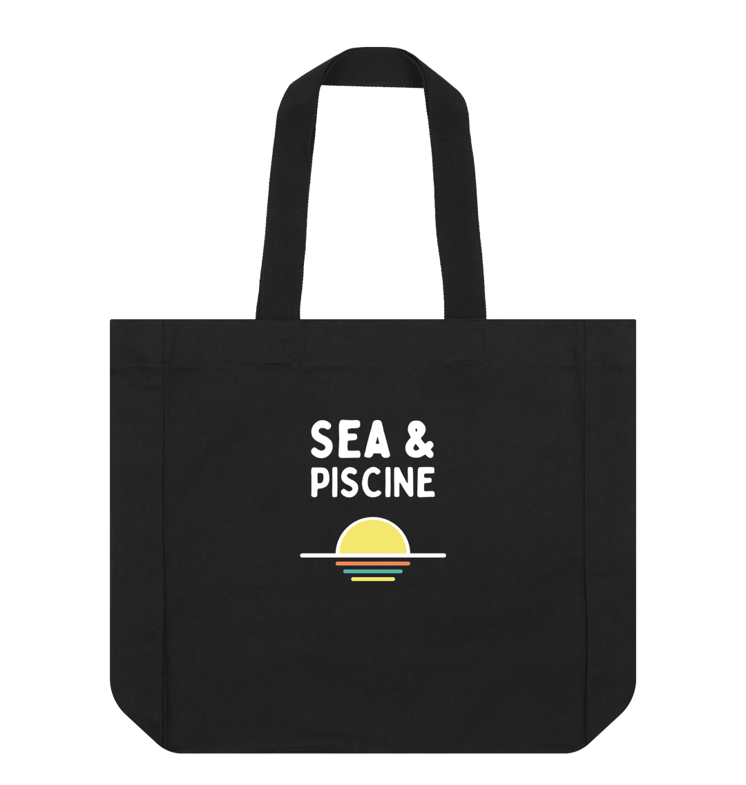 The S&P Signature Black Organic Shopper Bag - Sea & Piscine