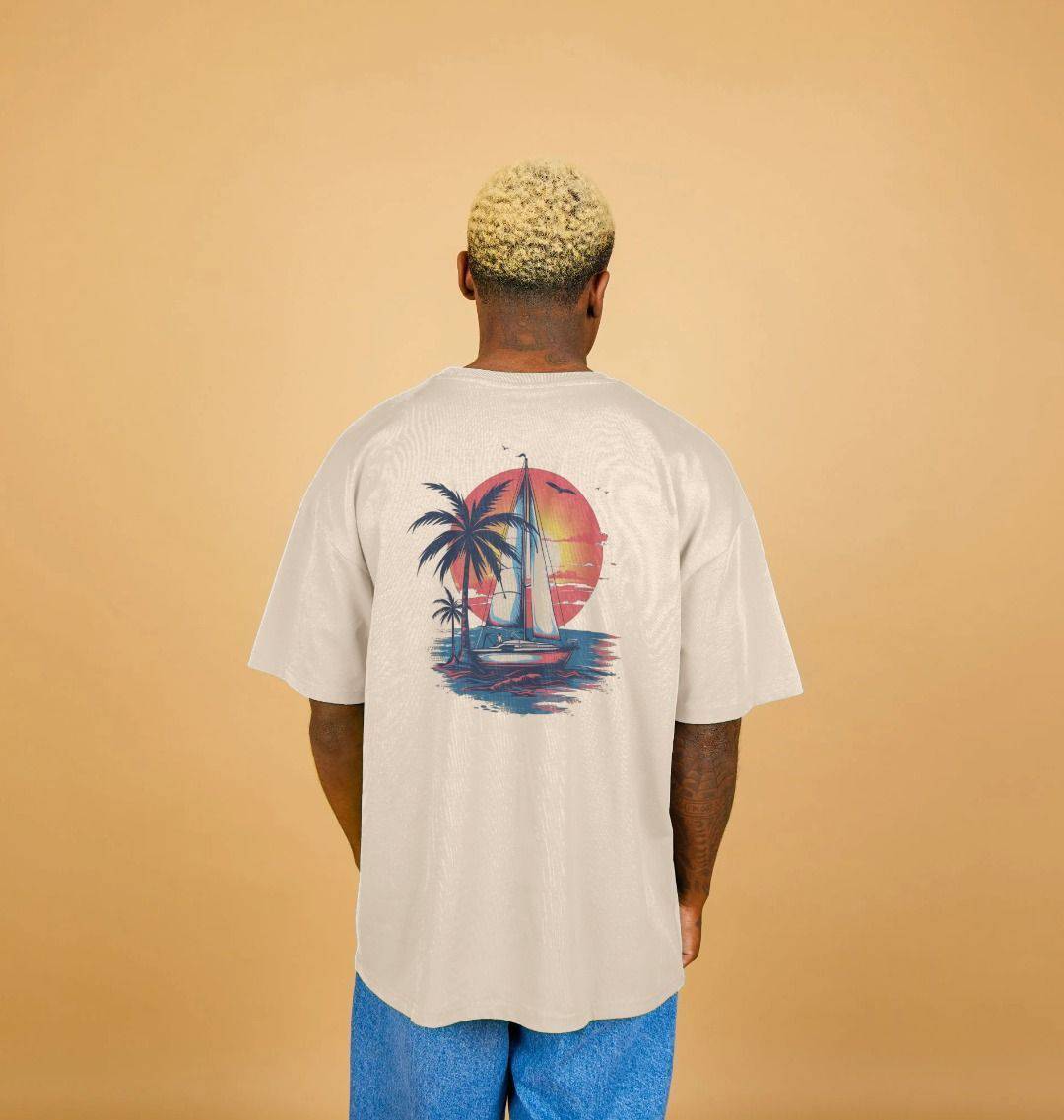 Wave Runner – Oversized T-Shirt - Sea & Piscine