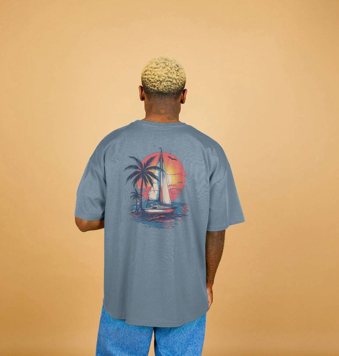 Wave Runner – Oversized T-Shirt - Sea & Piscine