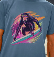 Ape Waves – Organic Cotton Tee - Sea & Piscine