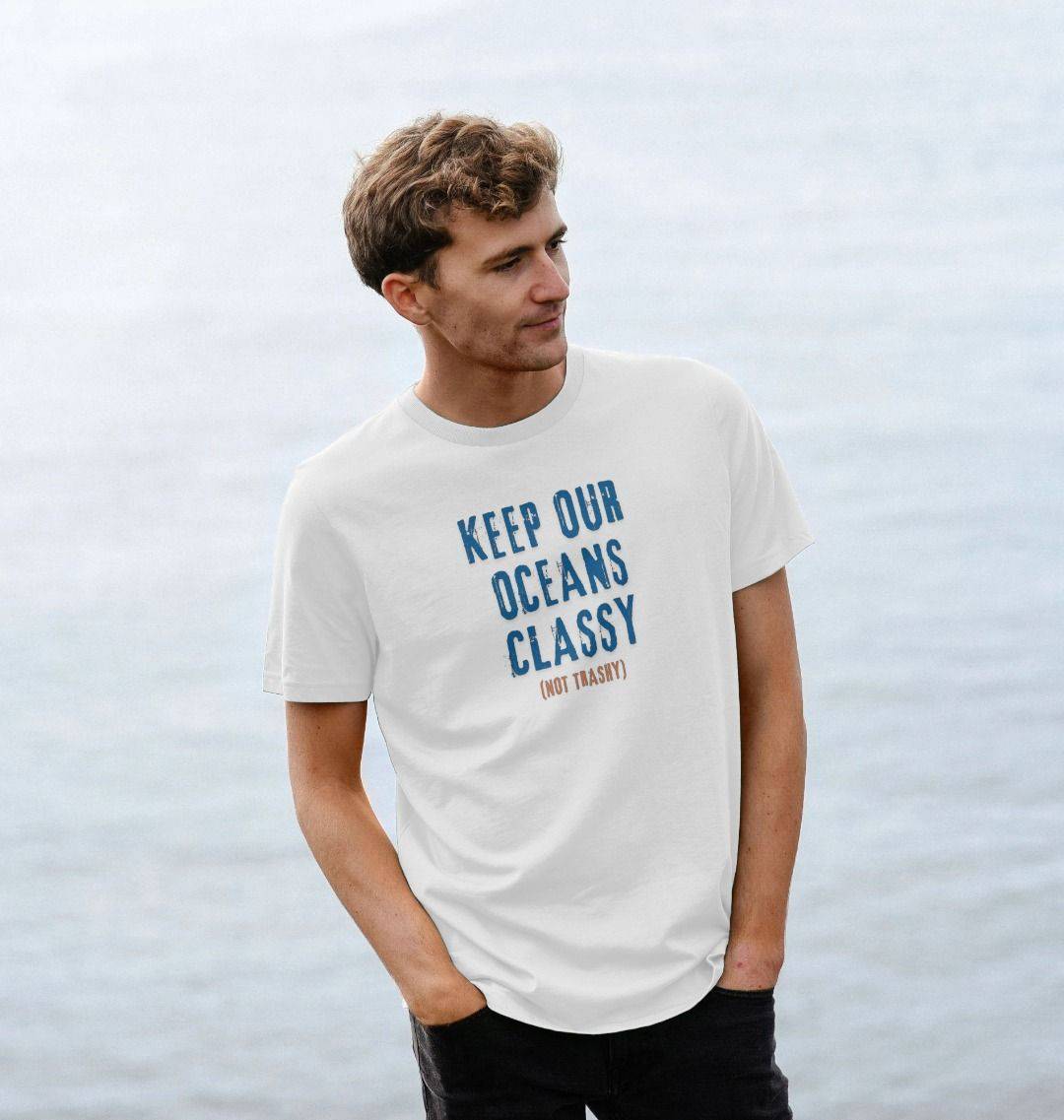 Classy Type – Organic Cotton Tee - Sea & Piscine