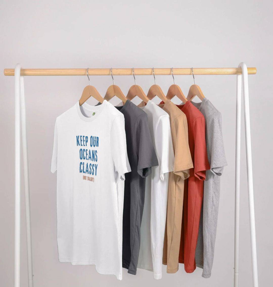Classy Type – Organic Cotton Tee - Sea & Piscine