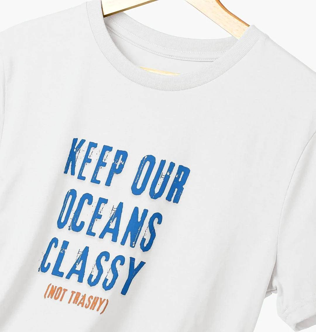 Classy Type – Organic Cotton Tee - Sea & Piscine