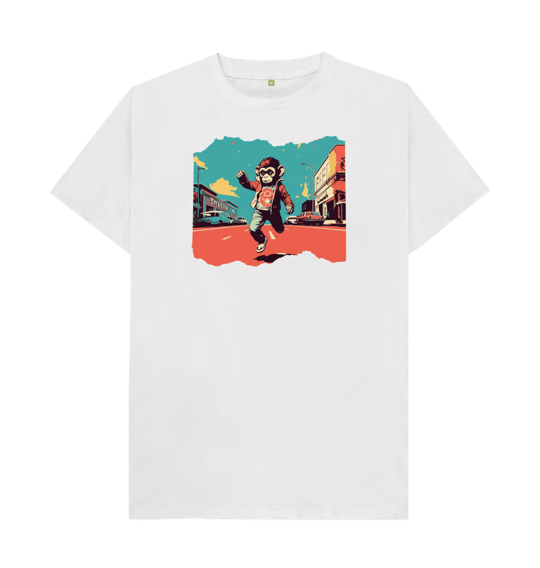 Dance Monkey – Organic Cotton Tee - Sea & Piscine