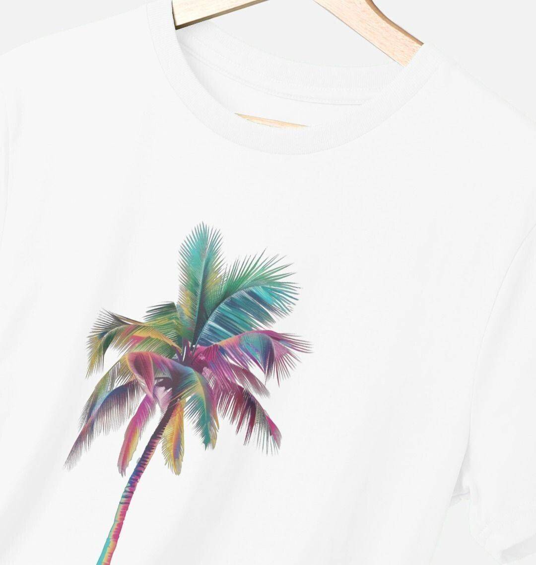 Frond Memories – Organic Cotton Tee - Sea & Piscine