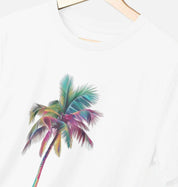 Frond Memories – Organic Cotton Tee - Sea & Piscine