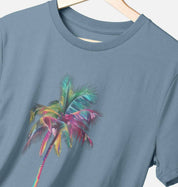 Frond Memories – Organic Cotton Tee - Sea & Piscine