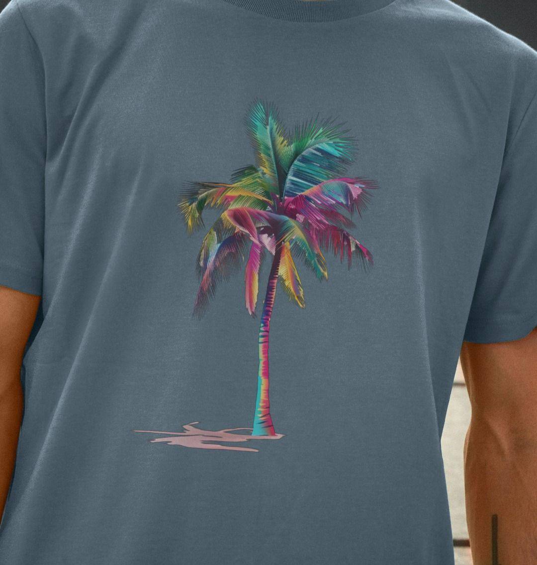Frond Memories – Organic Cotton Tee - Sea & Piscine