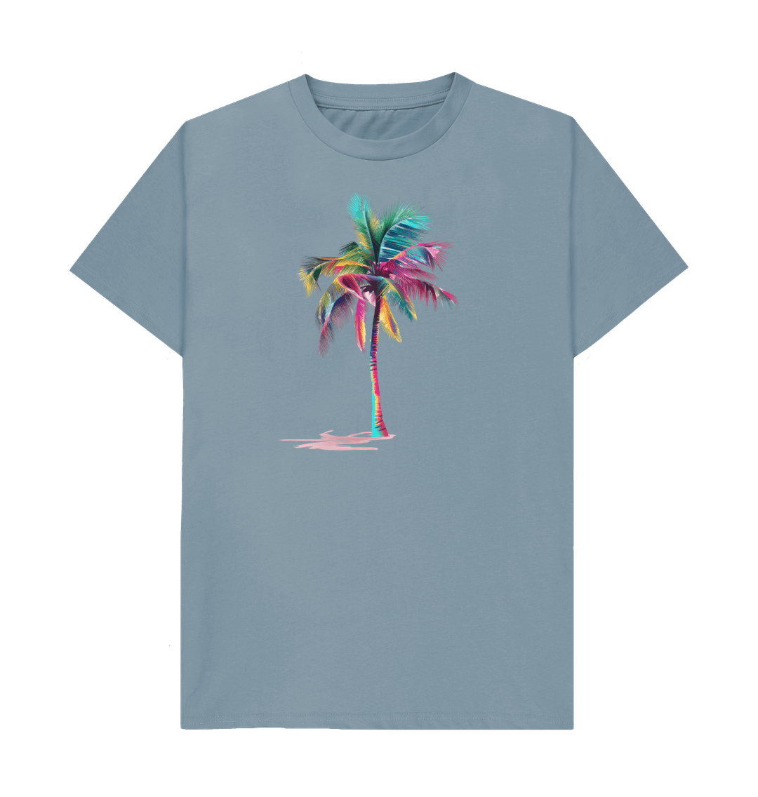 Frond Memories – Organic Cotton Tee - Sea & Piscine