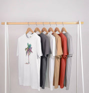 Frond Memories – Organic Cotton Tee - Sea & Piscine