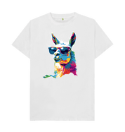 Llama Chameleon – Organic Cotton Tee - Sea & Piscine