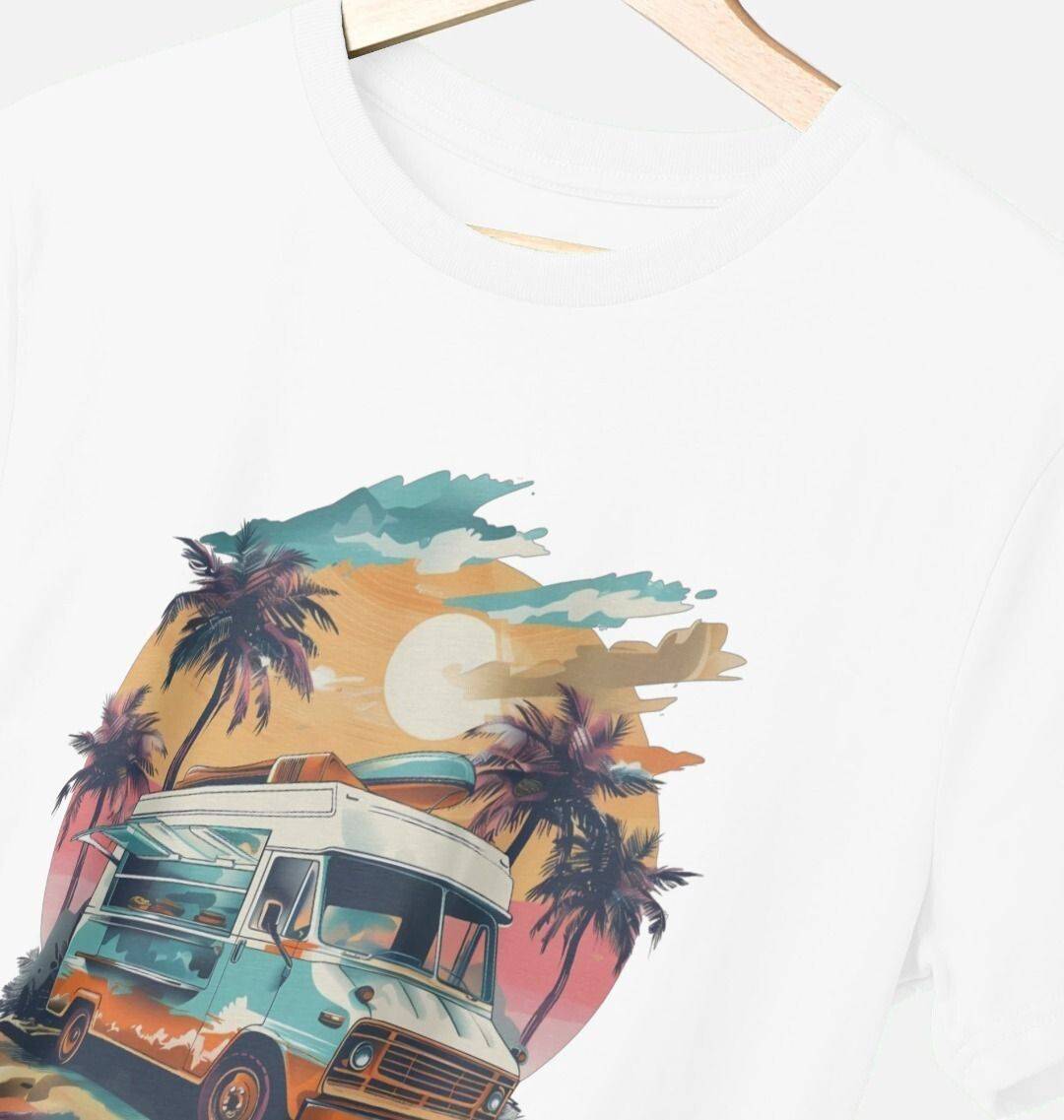 Meals On Wheels – Organic Cotton Tee - Sea & Piscine
