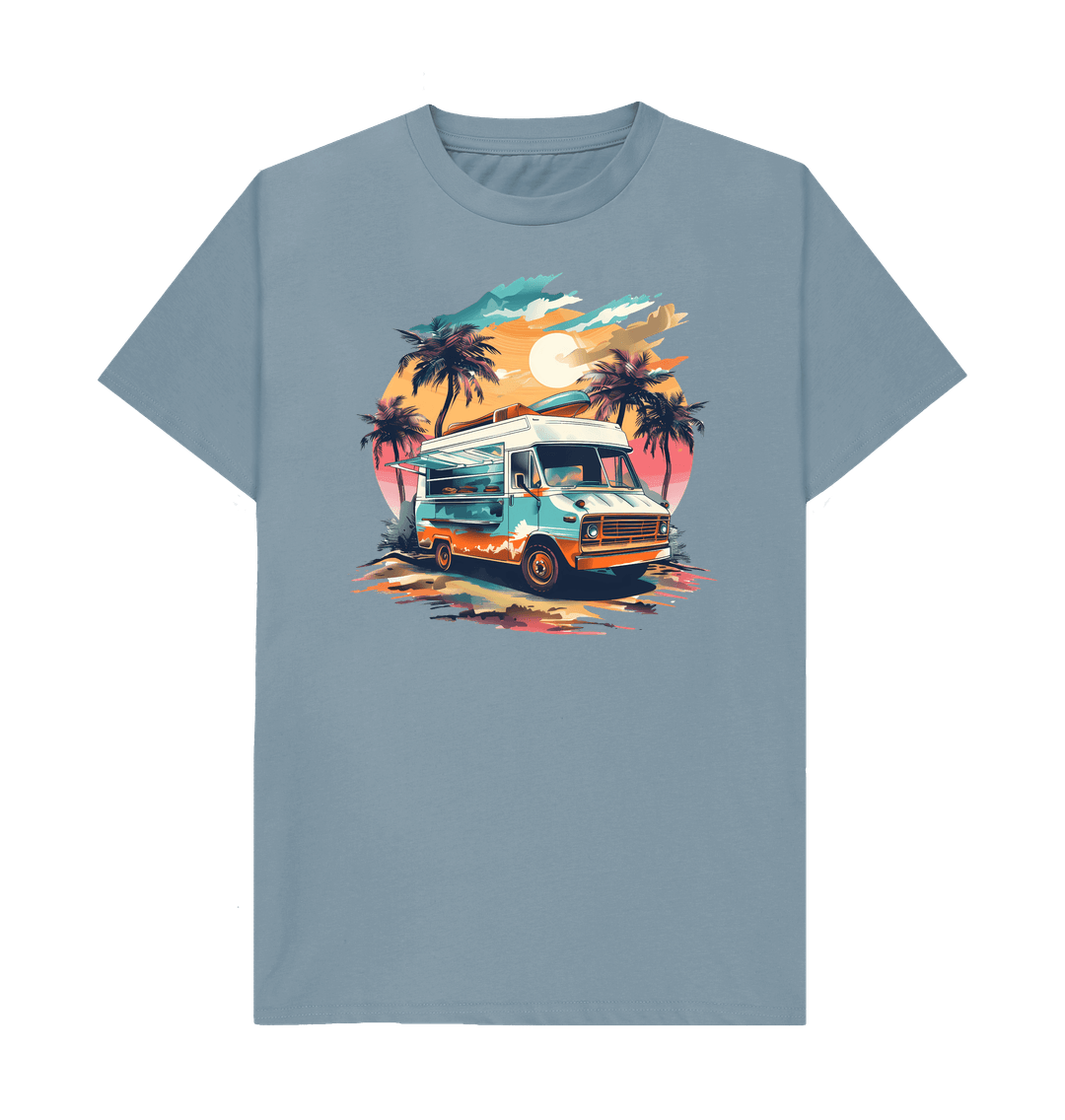 Meals On Wheels – Organic Cotton Tee - Sea & Piscine