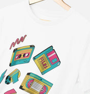 Mixtape 90s – Organic Cotton Tee - Sea & Piscine