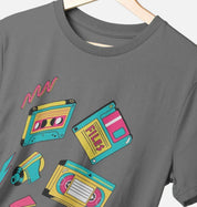 Mixtape 90s – Organic Cotton Tee - Sea & Piscine