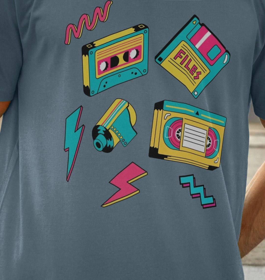 Mixtape 90s – Organic Cotton Tee - Sea & Piscine
